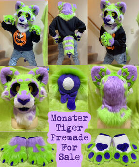 Monster Tiger Premade (mini partial)- Feb 2023