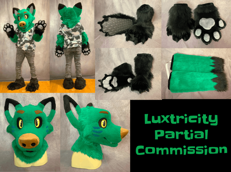 Luxtricity (full partial without tail + extra feetpaws)- Sept 2023